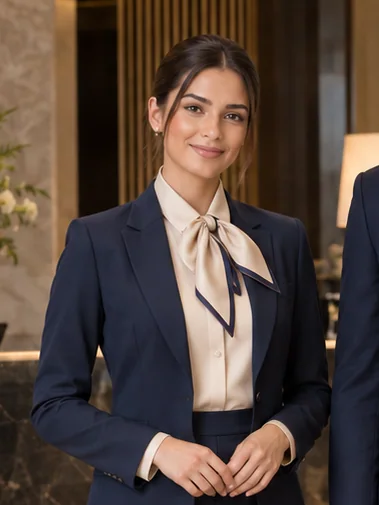 Fiyonk Yakalı Bluz — Ekru