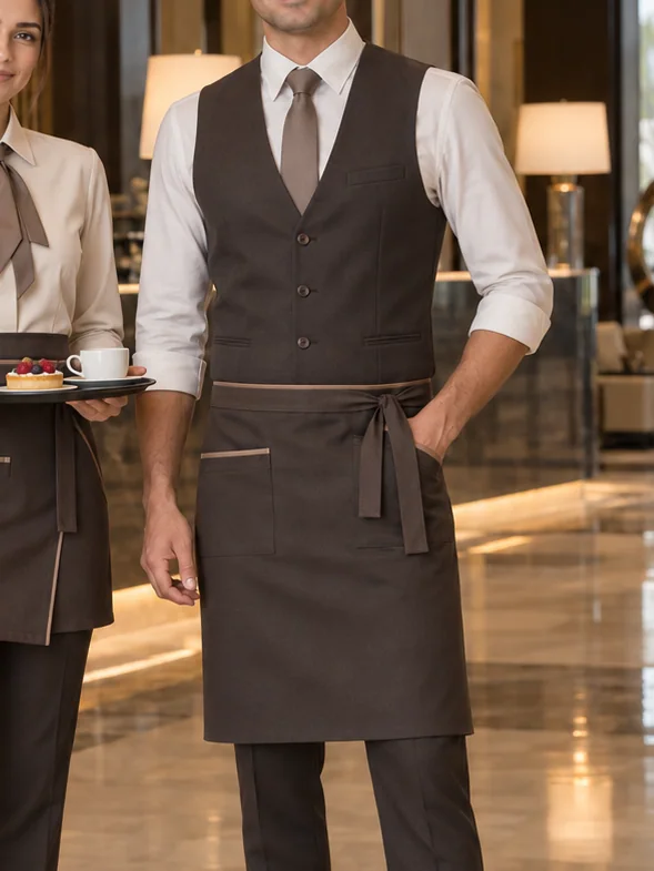 Servizio Göğüslü Önlük — Espresso